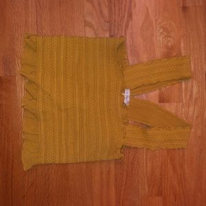 Yellow pacsun crop top